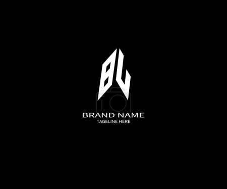 BL letter logo Design. Unique attractive creative modern initial BL initial based letter icon logo