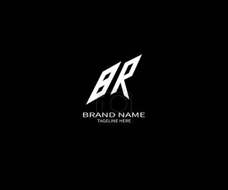 BR letter logo Design. Unique attractive creative modern initial BR initial based letter icon logo