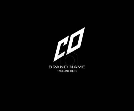 Diseño del logotipo de la letra CO. Único atractivo creativo moderno inicial CO inicial basado en el logotipo icono de la letra