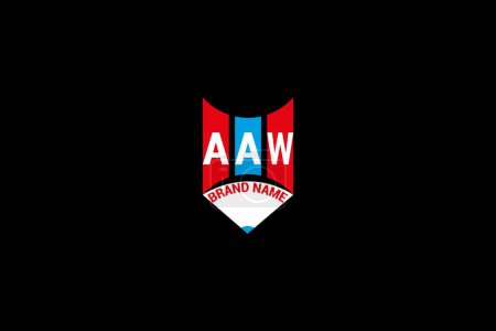 AAW Letter Logo Vektor Design, AAW einfaches und modernes Logo. Luxuriöses Alphabet-Design der AAW