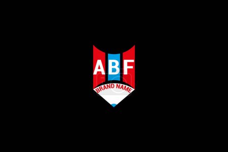 Diseño del vector del logotipo de la letra ABF, logotipo simple y moderno de ABF. ABF diseño de alfabeto de lujo