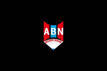 ABN Triangle lettre logo design avec forme de triangle. Modèle vectoriel de conception de logo ABN lettre monogramme.