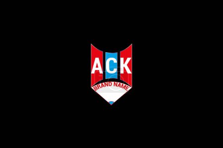 ACK Letter Logo Vektor Design, ACK einfaches und modernes Logo. ACK luxuriöses Alphabet-Design