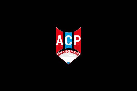 ACP Letter Logo Vektordesign, ACP einfaches und modernes Logo. Luxuriöses Alphabet-Design der AKP