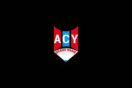 ACY Letter Logo Vektordesign, ACY einfaches und modernes Logo. ACY luxuriöses Alphabet-Design