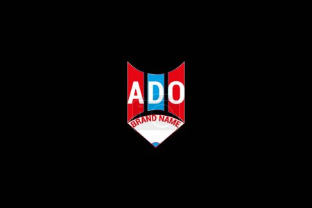 ADO Letter Logo Vektor Design, ADO einfaches und modernes Logo. ADO luxuriöses Alphabet-Design