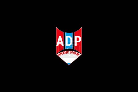 ADP Brief Logo Vektordesign, ADP einfaches und modernes Logo. Luxuriöses Alphabet-Design bei ADP