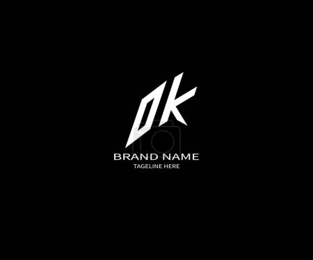 DK Brief Logo Vektor-Design, DK einfaches und modernes Logo. Luxuriöses Alphabet-Design von DK