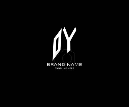 Vector de diseño de logotipo de carta DY