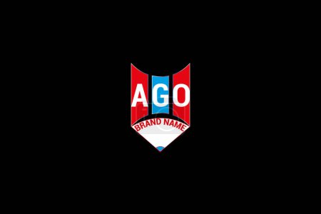 AGO lettre logo vectoriel design, AGO logo simple et moderne. AGO design alphabet luxueux