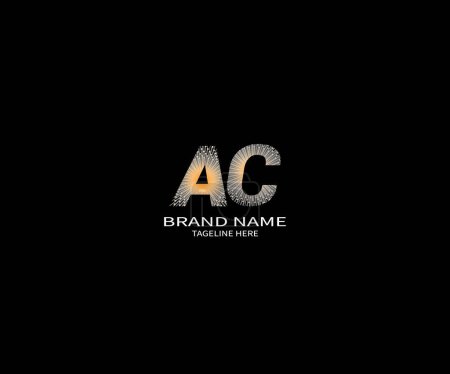 AC Buchstabe Logo Design. Einzigartig attraktives, kreatives, modernes Anfangsbuchstabensymbol