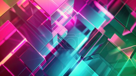 Futuristic Neon Abstract Design in Vibrant Hues for your background bussines, poster, wallpaper, banner, greeting cards, and advertising for business entities or brands.