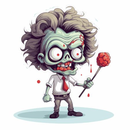 Brain Lollipop Zombie Light Hearted