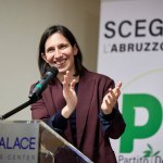 Elly Schlein, Secretary of the Democratic Party, at a rally in Abruzzo in support of regional presidential candidate Luciano D'Amico. Teramo, February 4, 2024(Photo by Mauro Di Bonaventura)