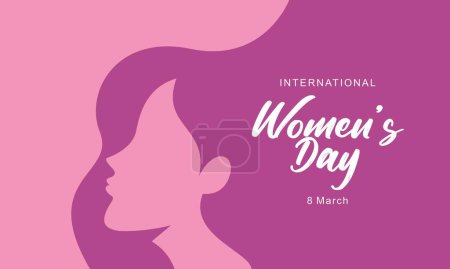 Glücklicher internationaler Frauentag. Vektorillustration von Frauen mit unterschiedlichen Kulturen