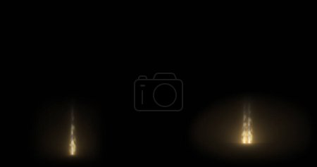 Photo for Shooting meteors in the night - Royalty Free Image