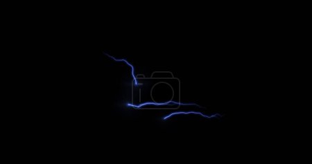 beautiful thunder realistic shoot use black background