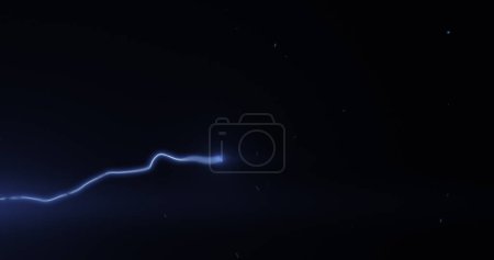 beautiful thunder realistic shoot use black background