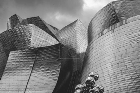 Photo for Guggenheim Museum Bilbao, contemporary art museum designed by Frank Gehry, in Bilbao, Basque Country, Spain. - Royalty Free Image