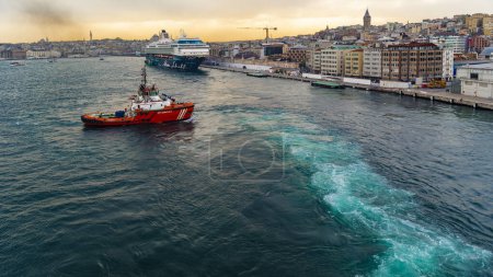 Photo for Istanbul, Turkey. Coming through the bosphorus. High quality photo - Royalty Free Image