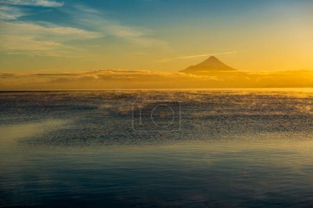 A beautiful sunset in Puerto Varas, Chile. High quality photo