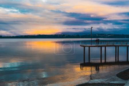 Photo for A beautiful sunset in Puerto Varas, Chile. High quality photo - Royalty Free Image