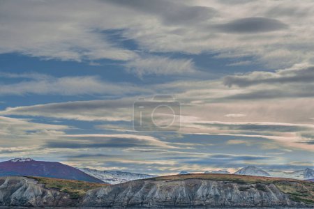 Photo for Sailing through the Beagle Channel, at the southern tip of South America, Argentina and Chile. High quality photo - Royalty Free Image