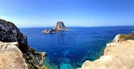 Es Vedra sur la merveilleuse île d'Ibiza, Îles Baléares, Espagne. Photo de haute qualité