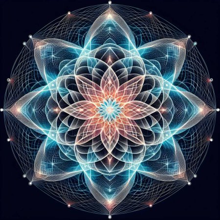 Sacred Geometry symbolizing spiritual interconnectedness.	
