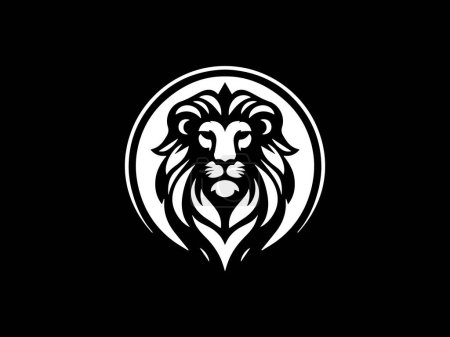 Lion logo design vector template. lion head logo design icon symbol vector illustration.