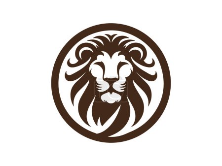 Lion logo design vector template. lion head logo design icon vector illustration.