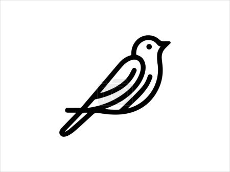 Téléchargez les illustrations : Illustration vectorielle d'icône de logo d'oiseau. - en licence libre de droit