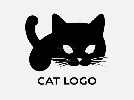  Cat Logo Design Symbol Symbol Vektor Illustration. Katze Logo Design Vektor-Vorlage.
