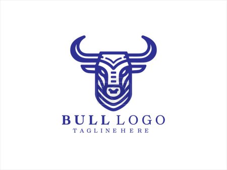  Bull Head Logo Design Icon Symbol Vector Template