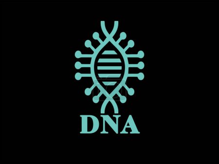 : DNA Logo Design Vektor Vorlage