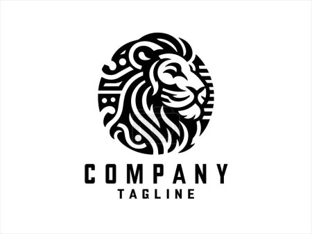 Lion Logo Design Icon Symbol Vector Template 