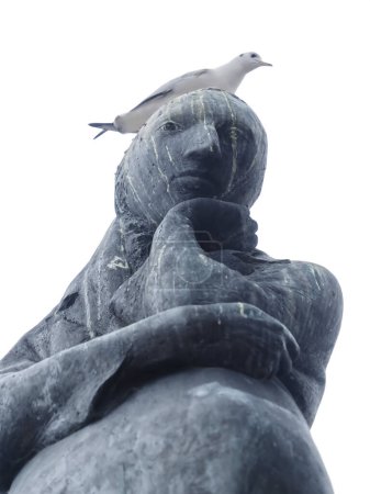 Photo for Sculpture of the german poet Heinrich Heine in Hamburg - Royalty Free Image
