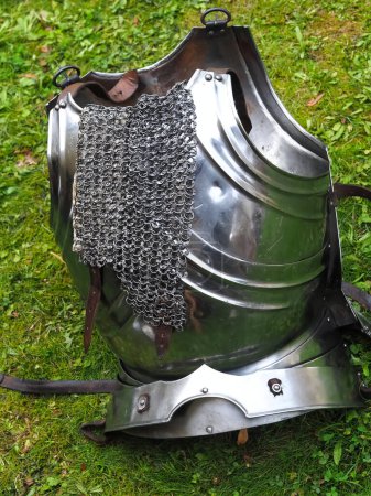 Parts of a knights armor from the Middle Ages