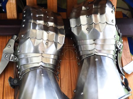 Parts of a knights armor from the Middle Ages