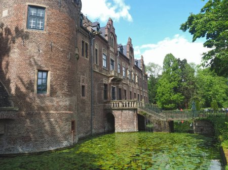 Photo for Impressive german water castle named Schloss Pfaffendorf in Bergheim Germany - Royalty Free Image