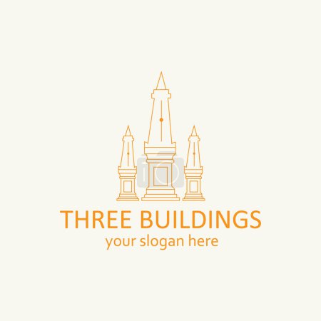 Photo for Building simple vector logo design.luxury in the city - Royalty Free Image