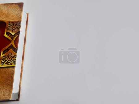 Photo for A thick book with a white background that can be filled with writing - Royalty Free Image