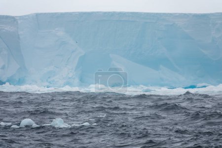 Photo for Closeup of the ice structures of the A23a iceberg, the largest iceberg in the world - Royalty Free Image