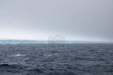 Photo for A23a iceberg, world's largest iceberg which is about three times the size of New York City, photographed from the cruise ship on December 10, 2023 - Royalty Free Image