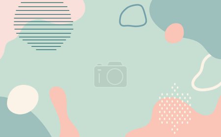 Photo for Abstract background with different  shapes, vector illustration - Royalty Free Image