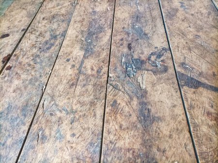 Photo for Simple hut floor plank floor texture - Royalty Free Image