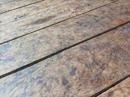 Photo for Simple hut floor plank floor texture - Royalty Free Image