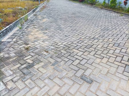 Residential driveways are made from cement molds or block paving