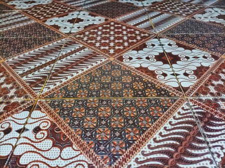 porcelain flooring with batik motifs