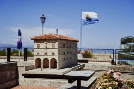 die Miniatur des Rathauses von San Marino